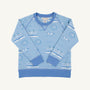 Cassidy Comfy Crewneck - A Day at the Derby (Beale Street Blue) with Sunrise Blvd Blue