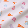 Show your school spirit with this white fabric featuring repeating orange and pink motifs—including flags reading “Tennessee,” Vols megaphones, T logos, cheerleader pom-poms, and a fun cartoon dog face. It’s the perfect match for The Beaufort Bonnet Company’s Tennessee Cassidy Comfy Crewneck – Victory in Orange with Palm Beach Pink.