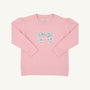Puff Sleeve Cassidy Comfy Crewneck - Sandpearl Pink with Fair Street Floral Bow