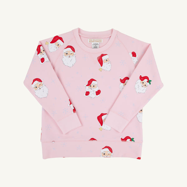 Cassidy Comfy Crewneck - Dear Santa (Palm Beach Pink)