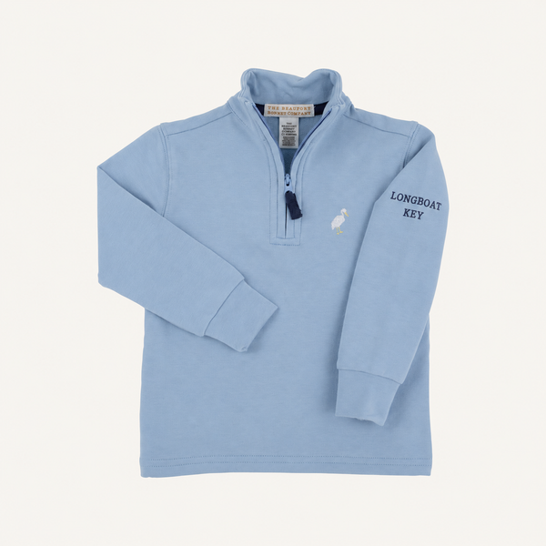 Hayword Half-Zip - Barrington Blue with Nantucket Navy Longboat Key