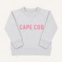 Sir Proper City Hopper Sweatshirt - Grantley Gray (Heathered) with Hamptons Hot Pink Cape Cod