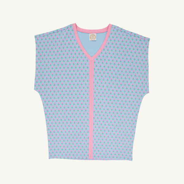 Colada Cover up (Women) - Holly Hills Hand Block with Hamptons Hot Pink