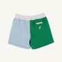 Colorblock Sheffield Shorts (Twill) - Buckhead Blue, Kiawah Kelly Green, and Worth Avenue White