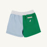 Colorblock Sheffield Shorts (Twill) - Buckhead Blue, Kiawah Kelly Green, and Worth Avenue White