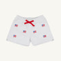 Critter Cheryl Shorts (Twill) - Worth Avenue White with American Flags