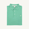 Croquet Party Polo (Men) - Kiawah Kelly Green Stripe with Bellport Butter Yellow Stork