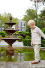 Hayword Half Zip - Palmetto Pearl & Gray Bay Brown Stripe