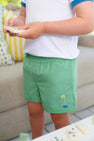Sheffield Shorts - Gibson Island Green with Golf Embroidery