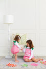 Happy Halloween Pink Pumpkin Costume (Child) - Hamptons Hot Pink Micro Dot with Palm Beach Pink & Kiawah Kelly Green