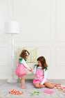 Happy Halloween Pink Pumpkin Costume (Child) - Hamptons Hot Pink Micro Dot with Palm Beach Pink & Kiawah Kelly Green