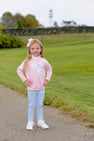 Isabelle's Intarsia Sweater - Palm Beach Pink with Worth Avenue White & Beale Street Blue Bow