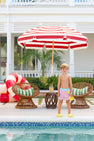 Tanner Trunks - Richmond Red Stripe with Belhaven Blue