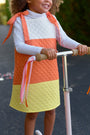 Happy Halloween Candy Corn Costume - Worth Avenue White with Tega Cay Tangerine & Lake Worth Yellow