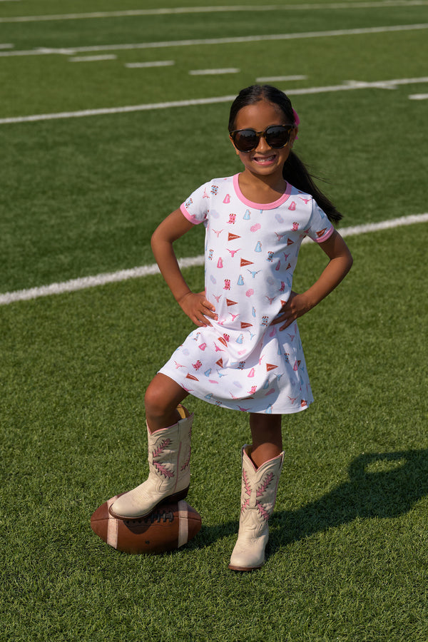 Texas Polly Play Dress - Gone to Texas with Hamptons Hot Pink
