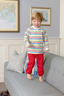 Cassidy Comfy Crewneck - Portland Sealife Stripe with Worth Avenue White