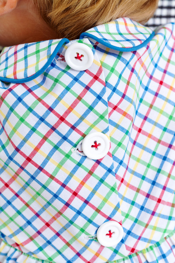 Bradford Bubble - Kindness Wins Windowpane with Wood Boat Blue