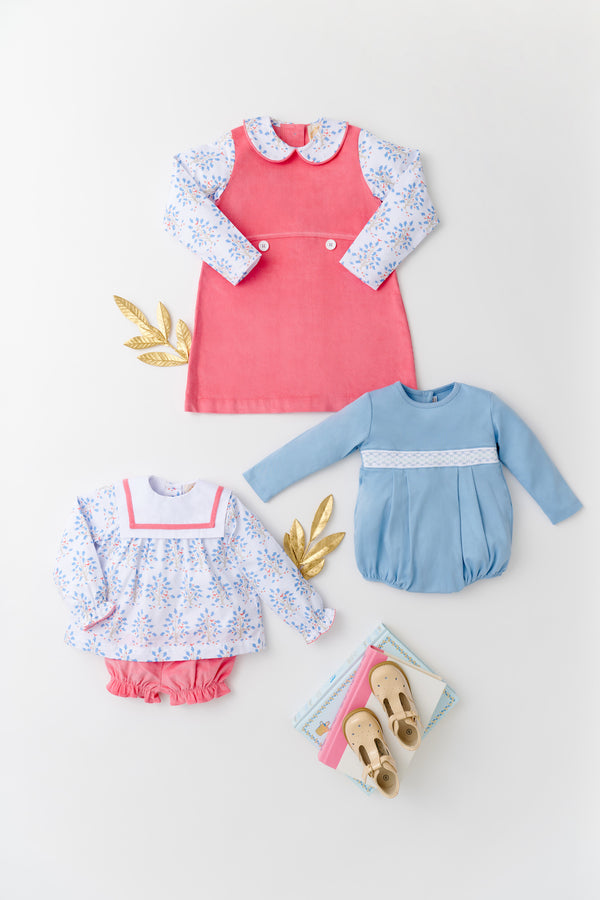 Katie's Classic Set - Little Oak with Parrot Cay Coral Corduroy