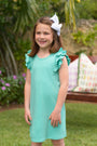 Ruehling Ruffle Dress - Turks Teal