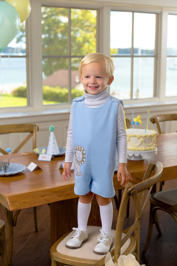 Jack Keene Jon Jon (Corduroy) - Beale Street Blue with Lion Embroidery