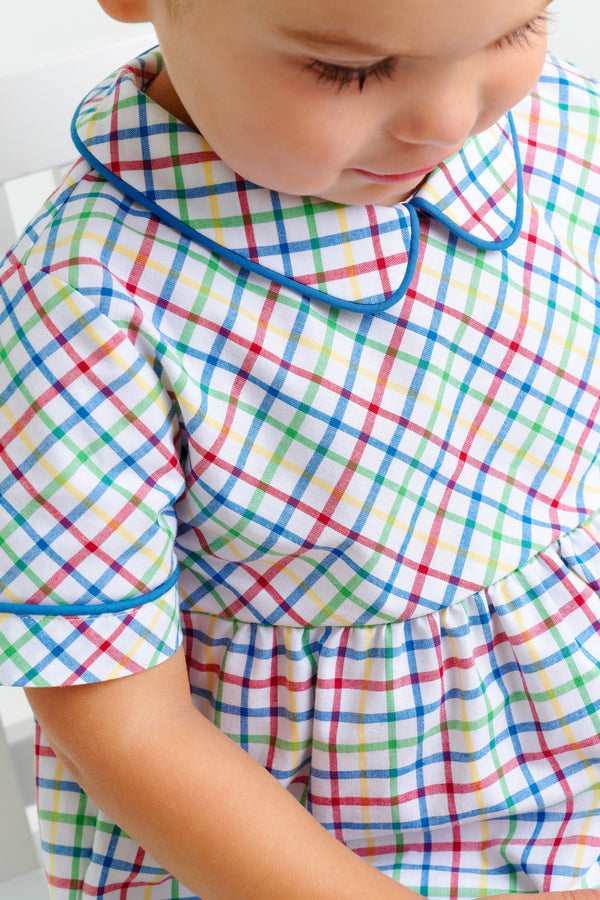 Bradford Bubble - Kindness Wins Windowpane with Wood Boat Blue