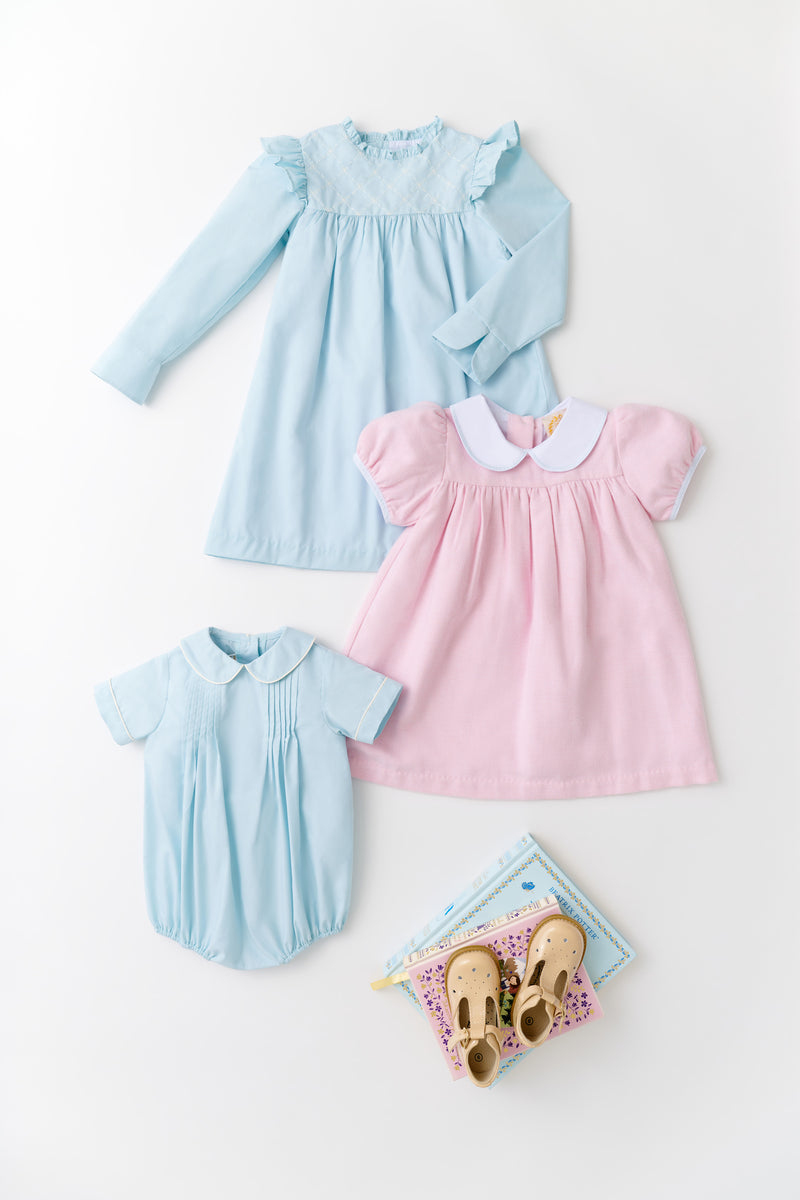 Adaire Dress - Sandpearl Pink Herringbone