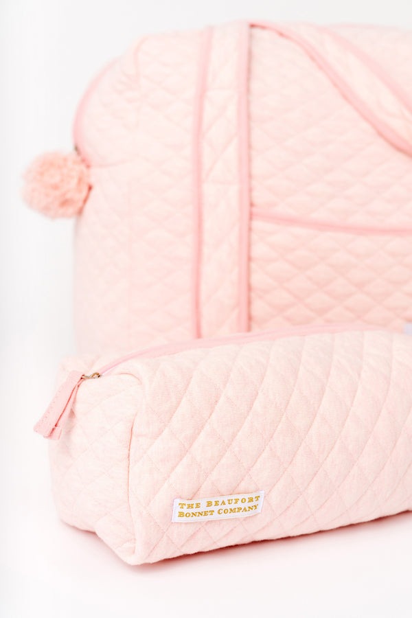 Trip Toiletry Kit (Quilted) - Sandpearl Pink