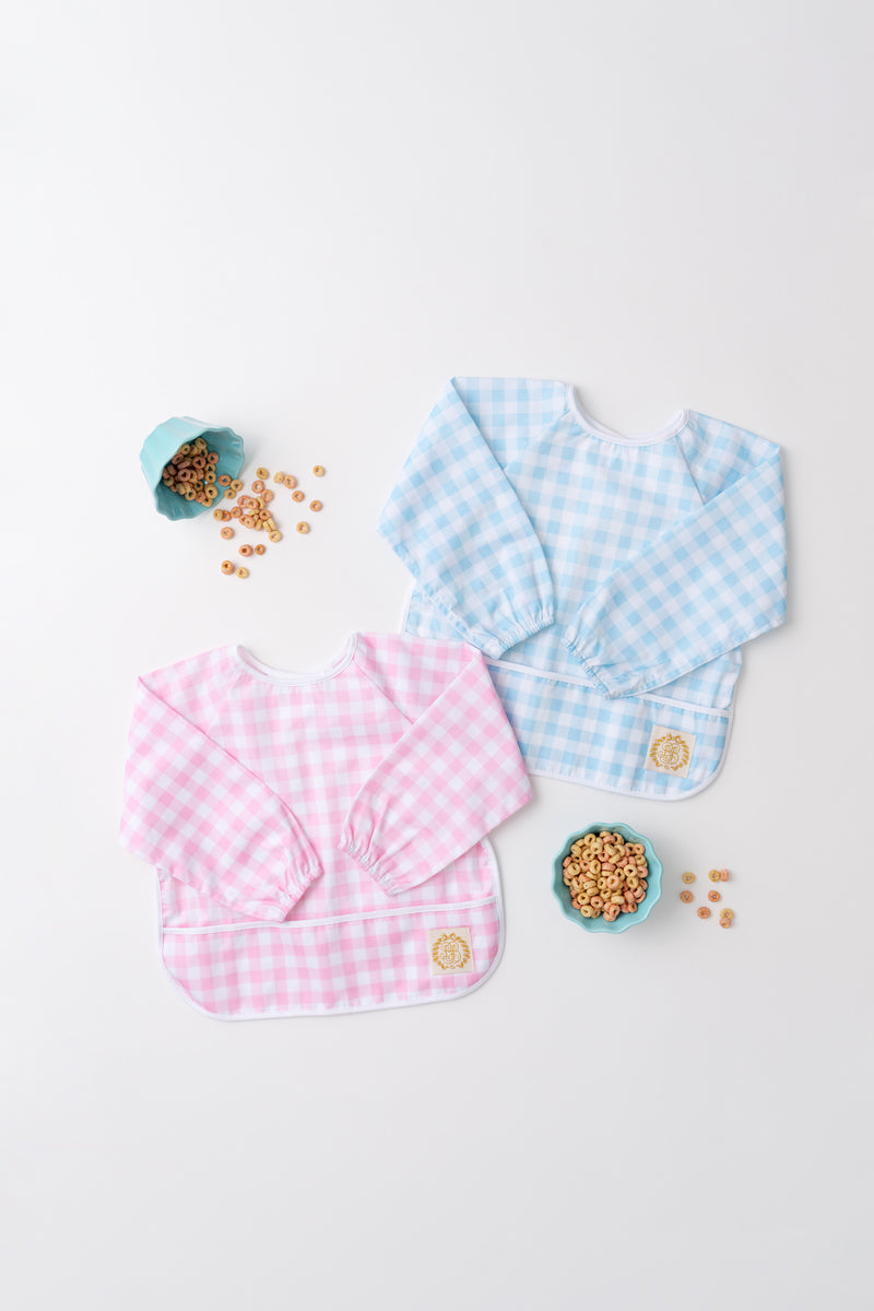 Biscuit Bib - Buckhead Blue Gingham with Worth Avenue White