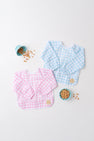 Biscuit Bib - Buckhead Blue Gingham with Worth Avenue White