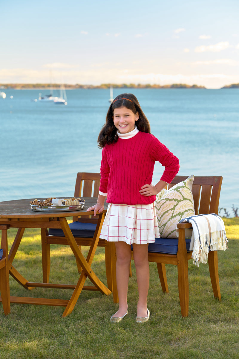 Parson Pleated Skirt - Oak Park Plaid