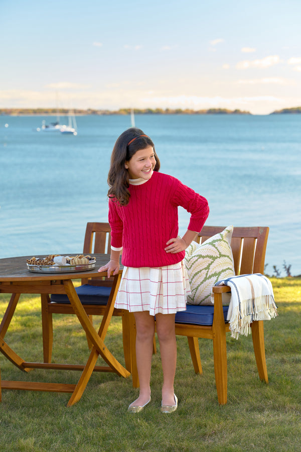 Parson Pleated Skirt - Oak Park Plaid