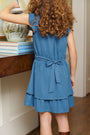 Mary Price Party Dress - Barnsley Blue Dot