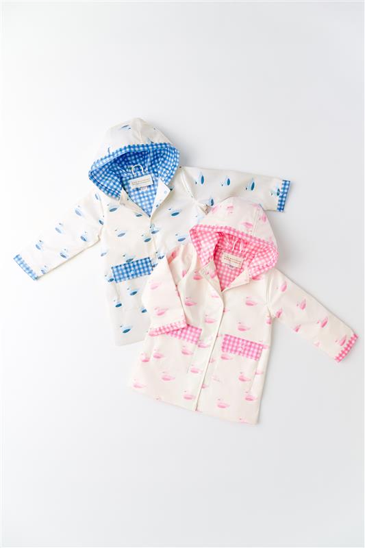 Liquid Sunshine Slicker - Merrimack Quack Quacks (Palm Beach Pink) with Hamptons Hot Pink