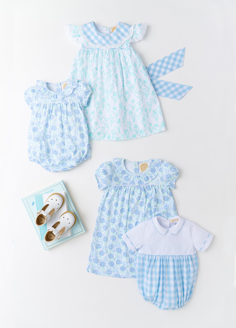 Bradford Bubble - Worth Avenue White with Barrington Blue Check