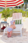 Beach Bum Cover - Pierce Mill Plaid Seersucker with Buckhead Blue