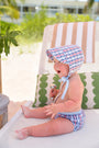 Beach Bum Cover - Pierce Mill Plaid Seersucker with Buckhead Blue