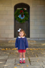 Bon Air Bloomer Set - Nantucket Navy with Richmond Red & Worth Avenue White