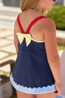Stratford Scallop Swimsuit - Nantucket Navy, Richmond Red, Beale Street Blue and Lake Worth Yellow