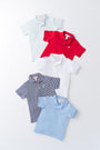 Prim & Proper Polo & Onesie - Richmond Red with Worth Avenue White Stork