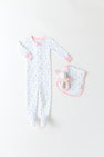 Oopsie Daisy Burp Cloth - Dunwoody Daisy with Palm Beach Pink