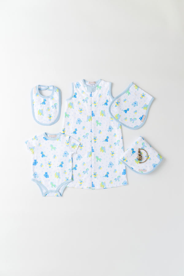 Burp Me Bib - Cuddle Up Cutie (Buckhead Blue) with Buckhead Blue