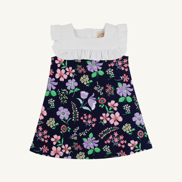 Darla Dress - Buckhead Botanicals with Worth Avenue White