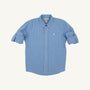 Dean's List Dress Shirt - Sunrise Blvd Blue Mini Gingham with Worth Avenue White Stork