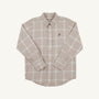 Dean's List Dress Shirt - Thompson Park Plaid with Gray Bay Brown Stork