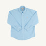 Dean's List Dress Shirt - Brookline Blue Mini Gingham with Keeneland Khaki Stork