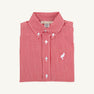 Dean's List Dress Shirt - Richmond Red Mini Gingham with Worth Avenue White Stork