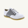 Footmates Saddle Shoes - White with Gray