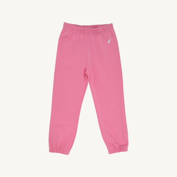 Gates Sweeney Sweatpant - Hamptons Hot Pink with Worth Avenue White Stork