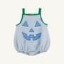 Happy Halloween Blue Pumpkin Costume (Toddler) - Beale Street Blue with Barbados Blue & Kiawah Kelly Green