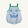 Happy Halloween Blue Pumpkin Costume (Toddler) - Beale Street Blue with Barbados Blue & Kiawah Kelly Green